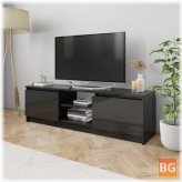 TV Cabinet - Black 47.2