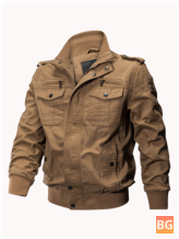 Mens Outdoor Tactical Jacket Plus Size