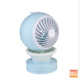 Luminous Fan with USB Charging and Humidification