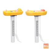 Pool Thermometer with String - Cartoon Shatter Resistant