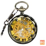 Hollow Gold Luxury Mechanical Watch Pocket Watch Cover