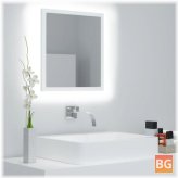 LED Bathroom Mirror - White 15.7
