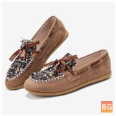 Women's Butterfly Knot Decor - Small Fragrance Wind Comfy Breathable Casual Slip On Loafers