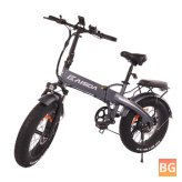KAISDA K2 10Ah 48V 500W 20inch Electric Bike with 35km Mileage Range and 150kg Max Load