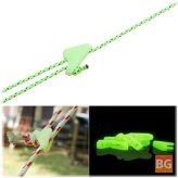 Tent Canopy Accessories - Outdoor Nightglow Luminous Rope Cord Fastener Adjustable Triangle Buckle