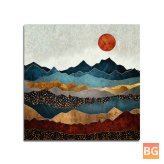 Wall Hanging Art Print with Sunset Background