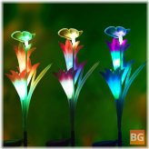 Waterproof Solar LED Lily Flower Garden Lamp