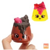 Chocolate Pudding Squishy 6.5*3.5cm - Slow Rising Soft Collection Gift Decor Toy