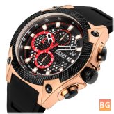 Men's Watch with Multi-function Chronograph and Sport Quartz Movement