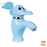 Ceramic Kindergarten Cartoon Elephant Faucet - Wash Basin
