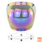 Bubble Shield for Retro Flying Helmets - Lens with Transparent Frame