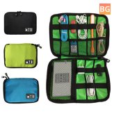 Travel Pouch Protective Bag for Data Cable Storage - Nylon