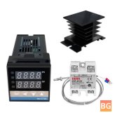 REX-C100 Digital Temperature Controller with SSR Output and K Thermocouple Probe