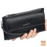 Casual Wallet with Zipper and Slot for Men
