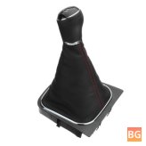 Gear Shift Knob Lever + Boot Cover for VW Golf 5-6