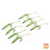 Luminous Fishing Lure with Carbon Hooks - 4 to 10 Pieces