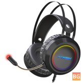 FORV FV-G95 7.1 Channel Gaming Headset - 50mm Driver Stocking Stereo Sound RGB Cool Light Noise Reduction Microphone