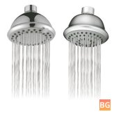 High-Pressure Chrome Showerhead with Swivel and Water Saving Functions