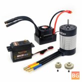 3660 Brushless Motor for RC Car - 60A ESC with M0.6 Metal Gears