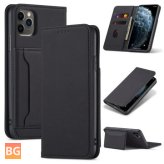 For iPhone 11 Pro - Business Flip Wallet with Multi-Slot, Shockproof PU Leather Protective Case