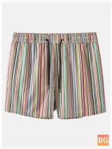 Casual Shorts - Mens Striped Board Shorts