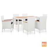 Outdoor Dining Set - Poly Rattan