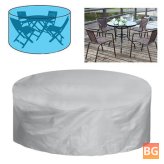 210D Oxford Furniture Cover - Round Protective Cover Tarpaulin Sun Cover