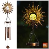 Solar Moon Projection Wind Chimes