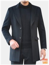 Warm Cotton Trench Coat for Men