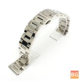 Stainless Steel Watch Band with Butterfly Buckle