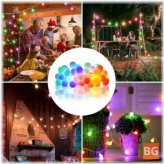 12M 100LED Solar String Ball Light - Outdoor Waterproof White/Warm White/Colorful Garden Decoration
