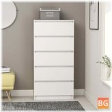 White Drawer Sideboard with 23.6