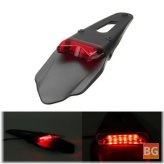Red Tail Light for Motorcycles - 12V