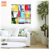 3D Riding Book Shelf Wall Decals - removable wall art stickers