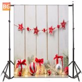 Vinyl Christmas Background with Balloon - 3x5ft