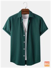 Short Sleeve Button-Up Shirt - Mens
