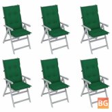 6-Piece Garden Reclining Chairs with Cushions