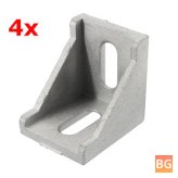 Suleve™ Aluminum Corner Brackets - 40x40mm (4pcs)