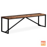Bench with Solid Wood 63