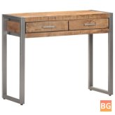 Mango Wood Console Table - 37.4''x13.8''x29.5