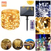 LED Solar String Light with Remote Control - 8 Modes - waterproof - Christmas holiday - lamp