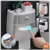 Wall Mounted Tissue Paper Holder - Self-Adhesive
