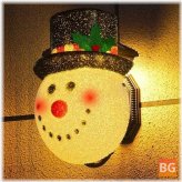 Snowman LED Porch Lamp Cover for Outdoor Decoration