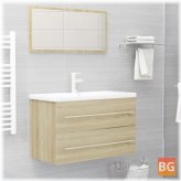 Sonoma Oak Bathroom Furniture Set