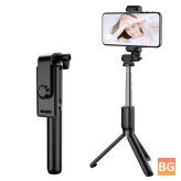 Remote Control selfie stick with Bluetooth and 3.5mm audio jack