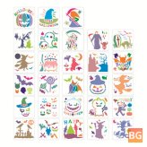Halloween Painting Set - 28 Templates for Adults and Kids