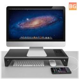 Monitor Stand with Wireless Charging, 4 USB Ports