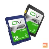 Ov-xrate C10 U1 16gb Memory Card For Canon Digital Camera Photography Support 1080p 30fps Video Taking