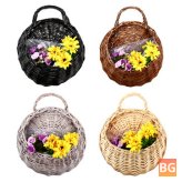 Wicker Wall Flower Baskets