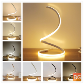 Warm White Desk Lamp with LED Lamp - Curved